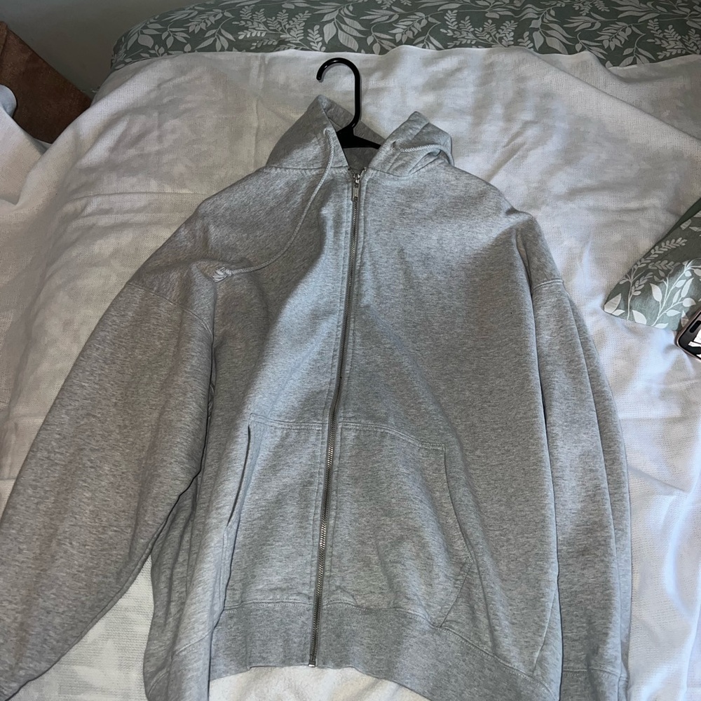 Gray Zip-Up Hoodie from Pacsun